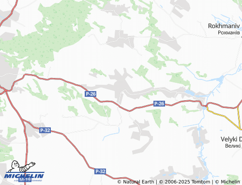MICHELIN Liudvyshche map - ViaMichelin
