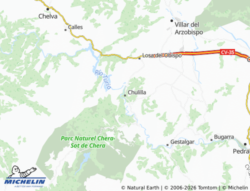 Mappa MICHELIN Chulilla - ViaMichelin