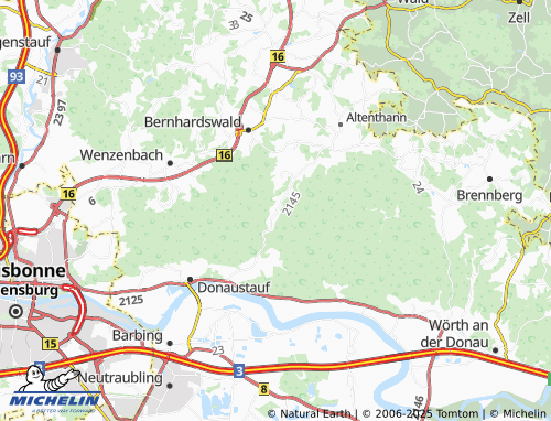 MICHELIN-Landkarte Oberlichtenwald - ViaMichelin
