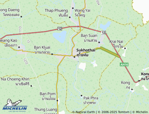 MICHELIN-Landkarte Sukhothai - ViaMichelin
