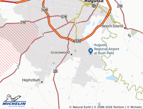 Mappa MICHELIN Gracewood - ViaMichelin