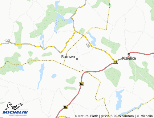MICHELIN Butowo map - ViaMichelin