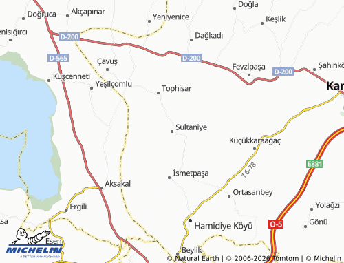 MICHELIN Sultaniye map - ViaMichelin