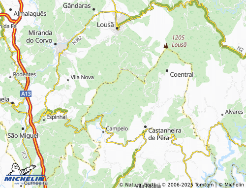 Carte MICHELIN Singral Cimeiro - ViaMichelin