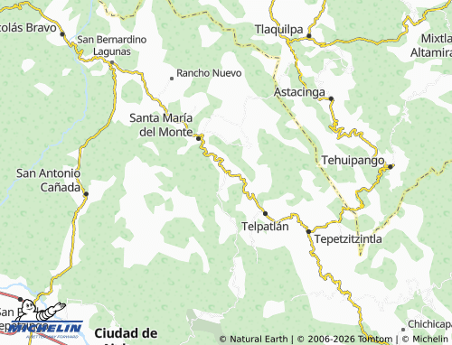 MICHELIN Yahualutzingo map - ViaMichelin