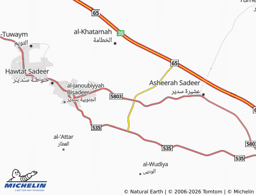 MICHELIN-Landkarte Qurtubah - ViaMichelin
