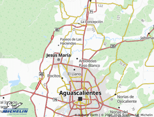 MICHELIN Arboledas Paso Blanco map - ViaMichelin