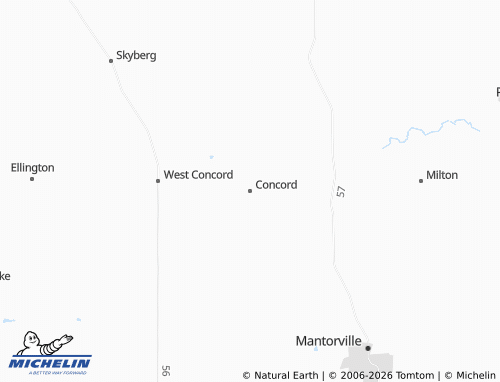 Mappa MICHELIN Concord - ViaMichelin