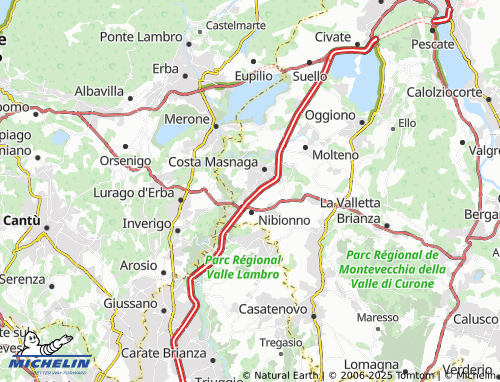 MICHELIN Tabiago-Cibrone map - ViaMichelin