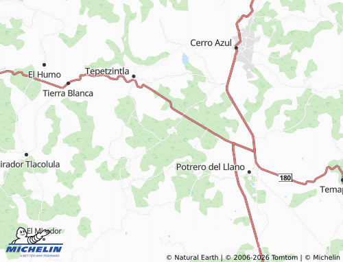 MICHELIN Zapotitlán map - ViaMichelin