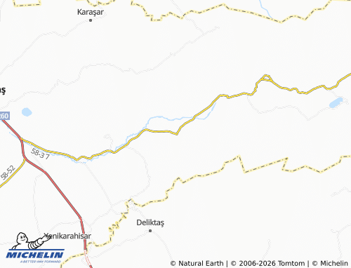 MICHELIN Eski Karahisar map - ViaMichelin