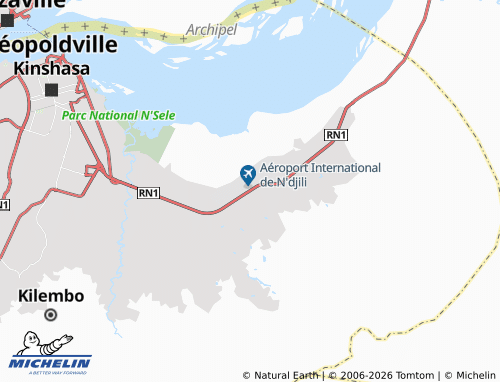 MICHELIN-Landkarte Nsele - ViaMichelin
