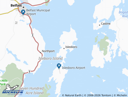 Carte MICHELIN Islesboro - ViaMichelin