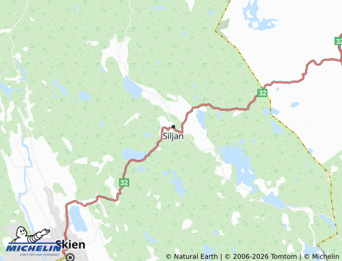 MICHELIN Bakkane map - ViaMichelin