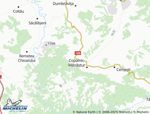 Mapa MICHELIN Copalnic - ViaMichelin