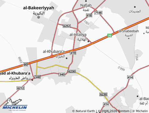 MICHELIN-Landkarte al-Wuroud - ViaMichelin