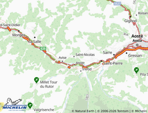 Carte MICHELIN Saint-Nicolas - ViaMichelin
