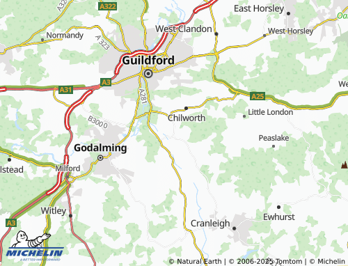 Mappa MICHELIN Wonersh - ViaMichelin