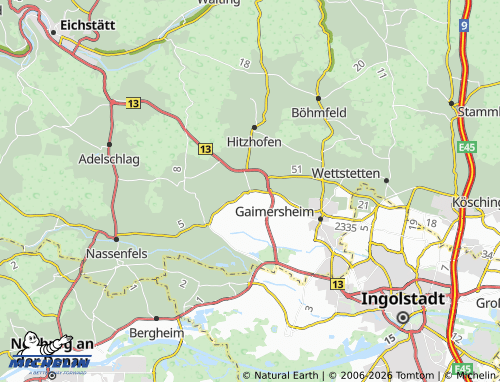 Mappa MICHELIN Eitensheim - ViaMichelin