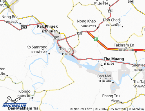 MICHELIN Tha Lo map - ViaMichelin