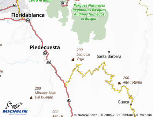 MICHELIN La Cuchilla map - ViaMichelin
