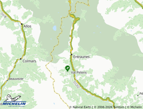 Carte MICHELIN Entraunes - ViaMichelin