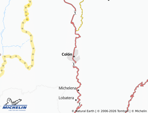 MICHELIN Colón map - ViaMichelin
