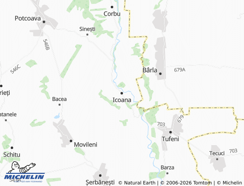 Mappa MICHELIN Icoana - ViaMichelin