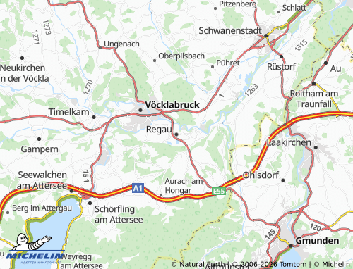 Mappa MICHELIN Regau - ViaMichelin