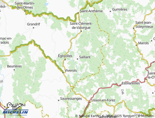 Mappa MICHELIN Saillant - ViaMichelin