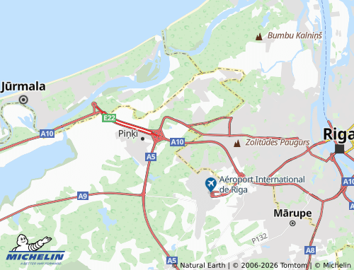 Mapa MICHELIN Babīte - ViaMichelin