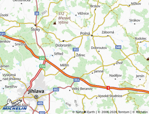 Mappa MICHELIN Ždírec - ViaMichelin