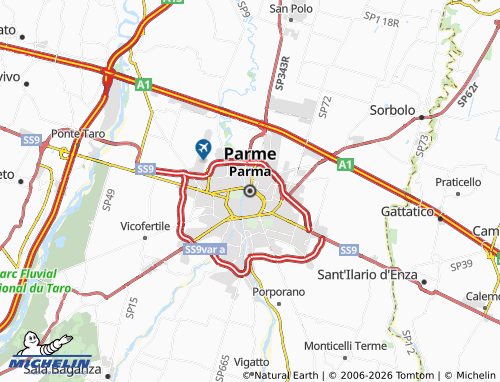 MICHELIN-Landkarte Parma - ViaMichelin