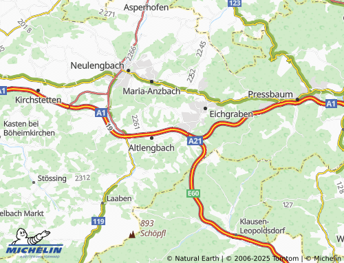 Mapa MICHELIN Steinhäusl - ViaMichelin