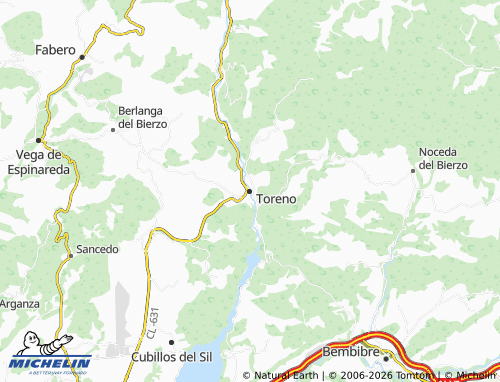 Mappa MICHELIN Toreno - ViaMichelin