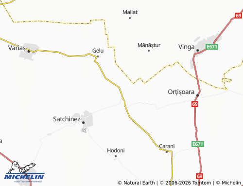 Mappa MICHELIN Bărăteaz - ViaMichelin