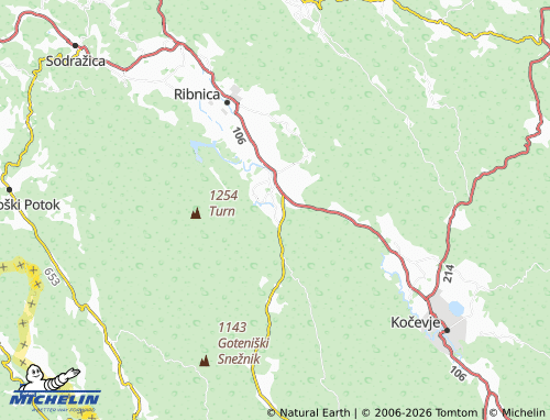 Carte MICHELIN Rakitnica - ViaMichelin