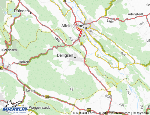MICHELIN Delligsen map - ViaMichelin