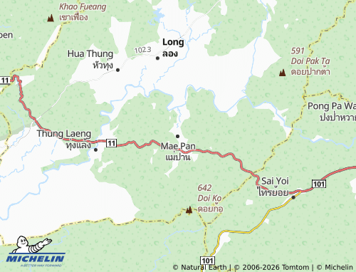MICHELIN Mae Pan map - ViaMichelin