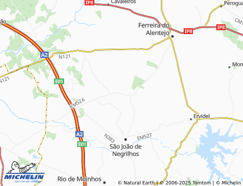 MICHELIN Gasparões map - ViaMichelin
