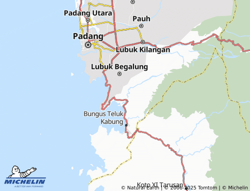 MICHELIN Bungus Barat map - ViaMichelin