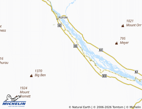 Mapa MICHELIN Otiake - ViaMichelin