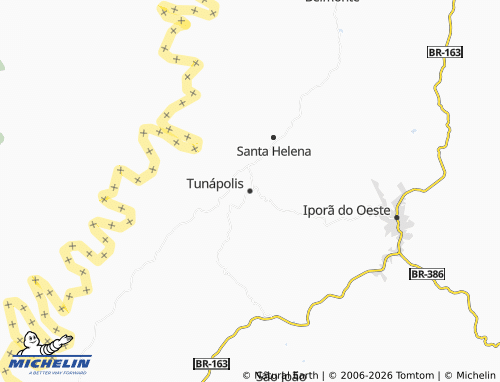 MICHELIN-Landkarte Tunápolis - ViaMichelin