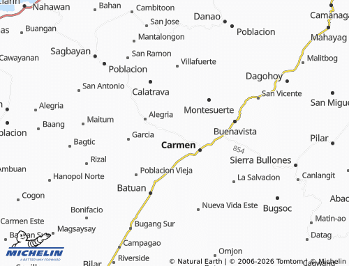 MICHELIN Nueva Fuerza map - ViaMichelin