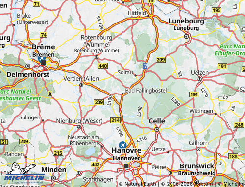 MICHELIN Heidekreis map - ViaMichelin
