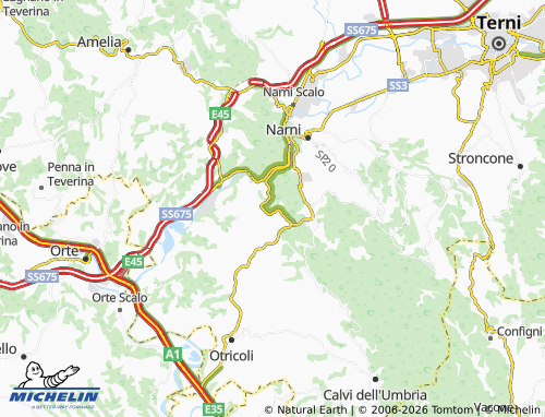 MICHELIN Borgaria map - ViaMichelin