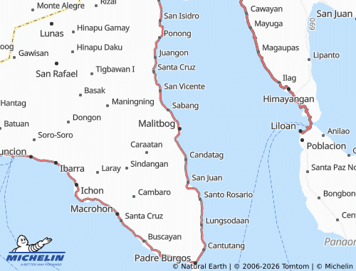 MICHELIN Caaga map - ViaMichelin