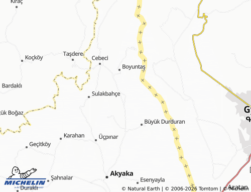 Mappa MICHELIN Akbulak - ViaMichelin