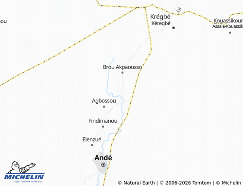 MICHELIN-Landkarte Agoua - ViaMichelin