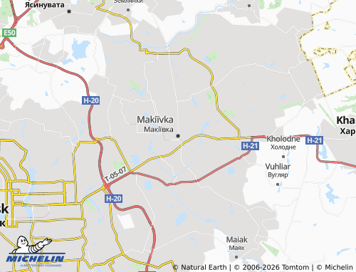 MICHELIN Makiivka map - ViaMichelin